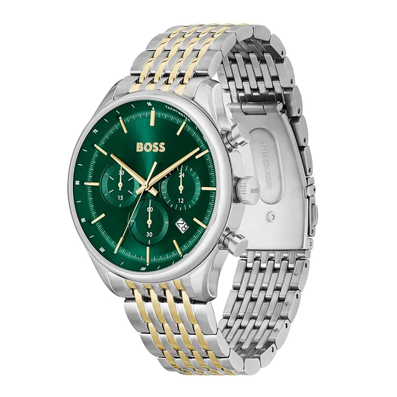 Hugo Boss Gregor Series Chronograph Green Dial Men's Watch- 1514081